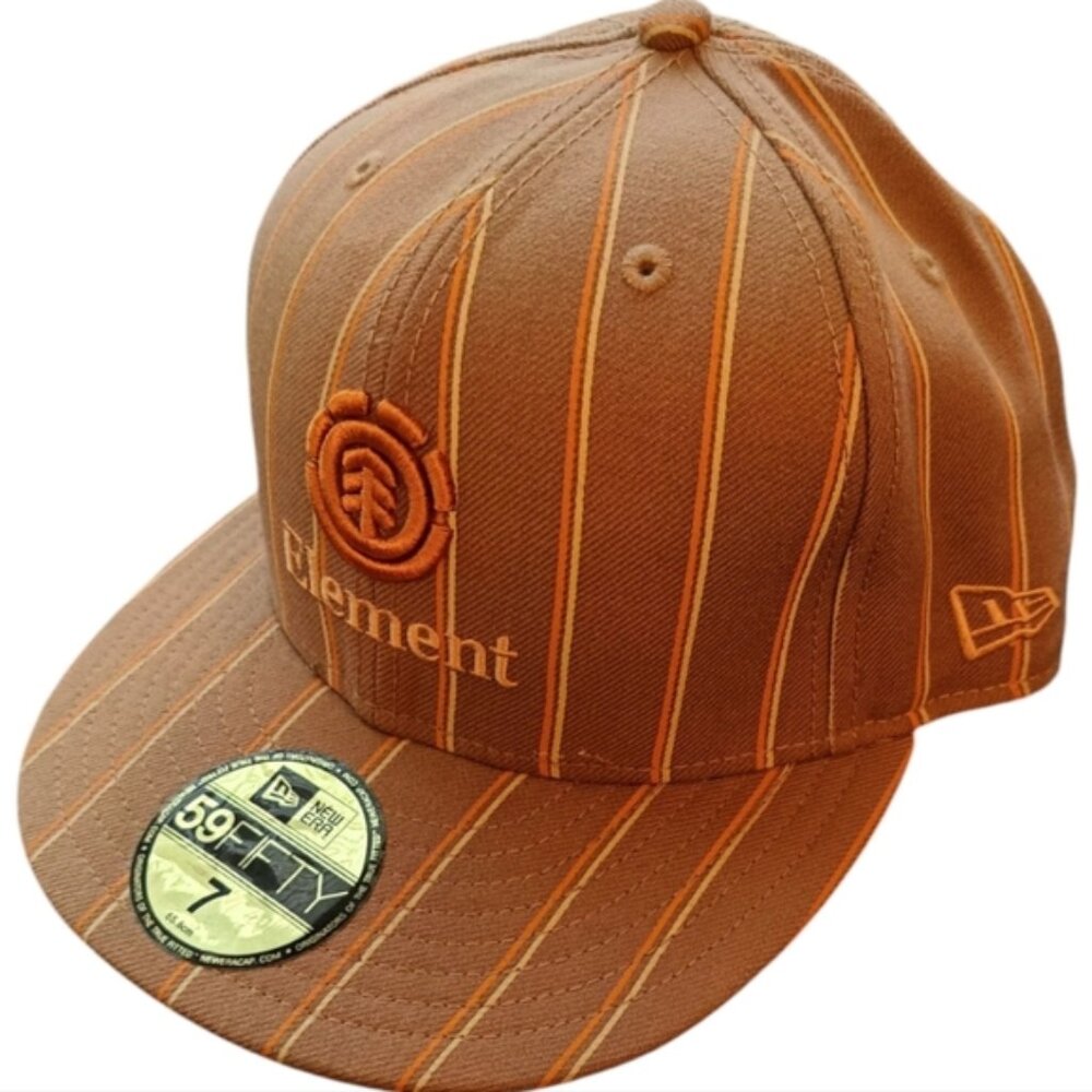 🍀4/$19🍀Element 59 FIFTY New Era Brown Striped Cap